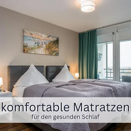 Skriien Mö Top-fewo 4 Sterne 5 Min Zum Balkon 2 Sz Tg Zentrum Apartment Westerland