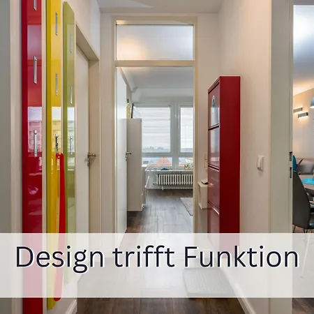 Skriien Mö Top-fewo 4 Sterne 5 Min Zum Balkon 2 Sz Tg Zentrum Apartment *